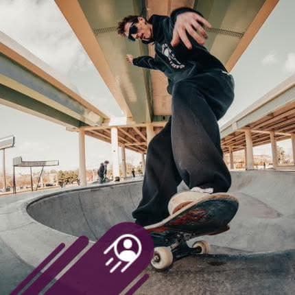 Garrett Martin skateboarding